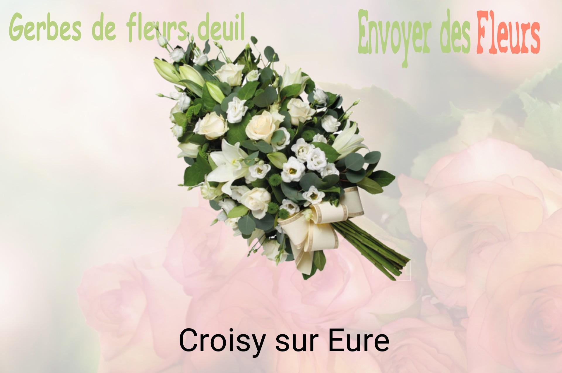 Gerbe de fleurs de deuil livrée à Croisy-sur-Eure